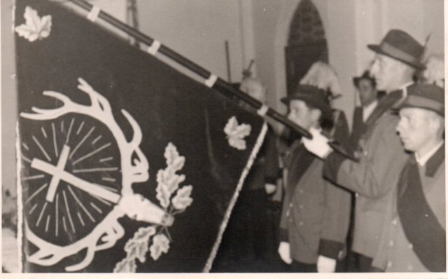 1958 Weihe der neuen Fahne